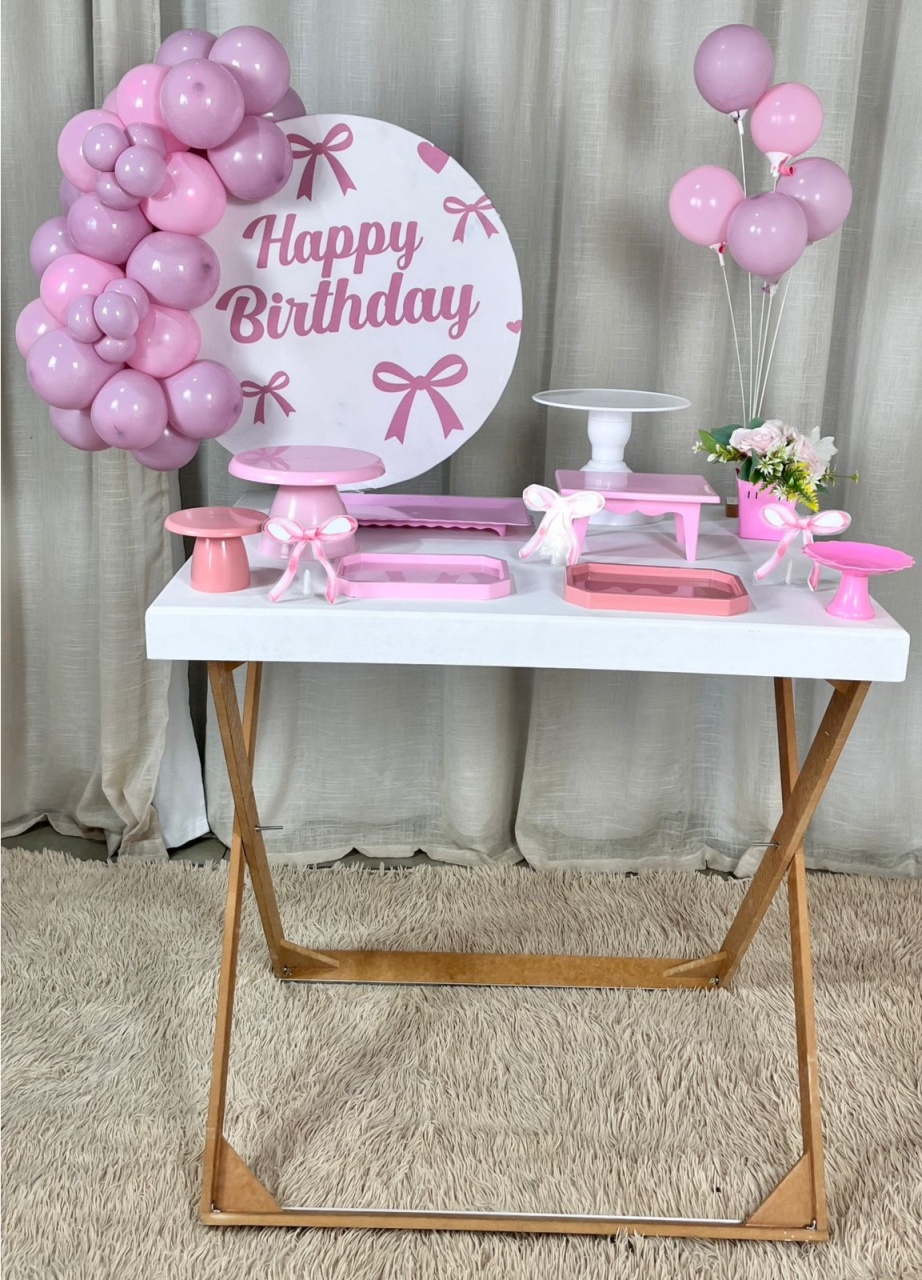 Kit Composto  Com Balão - Happy Birthday 14  - É Só Um Bolinho Locações 