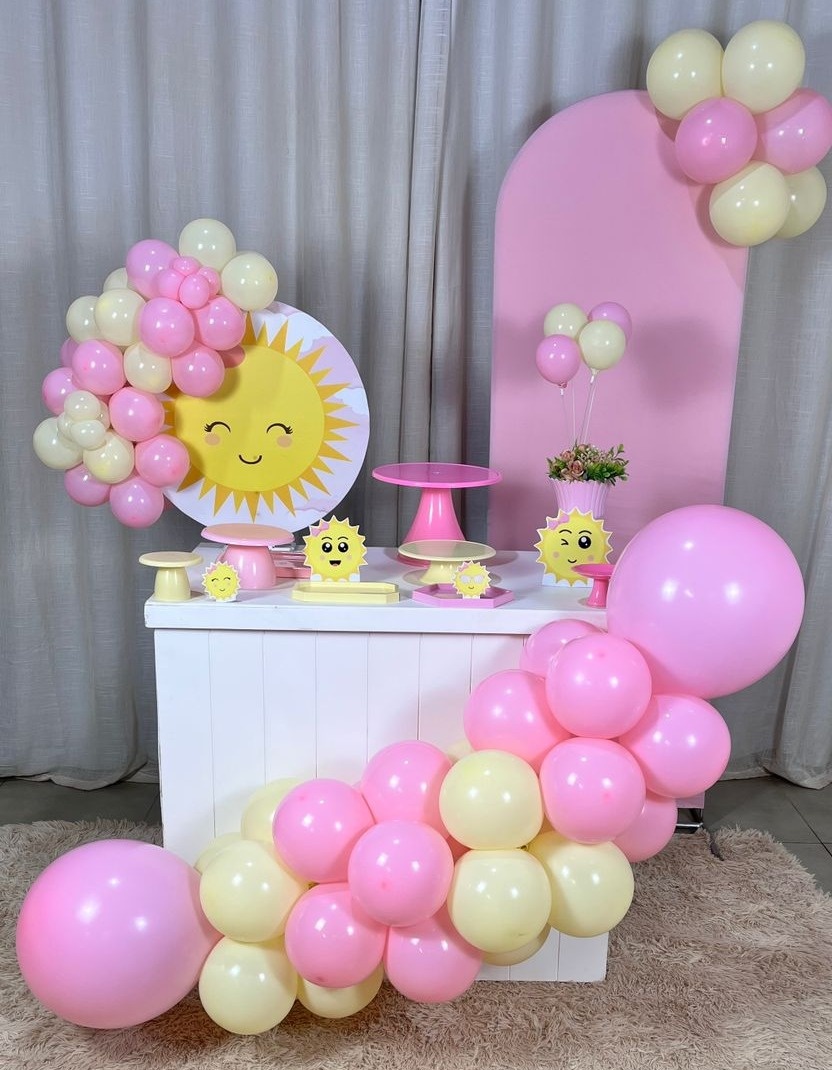 Mini Festa Gold Plus Sem Led - Sol Feminino - É Só Um Bolinho Locações 