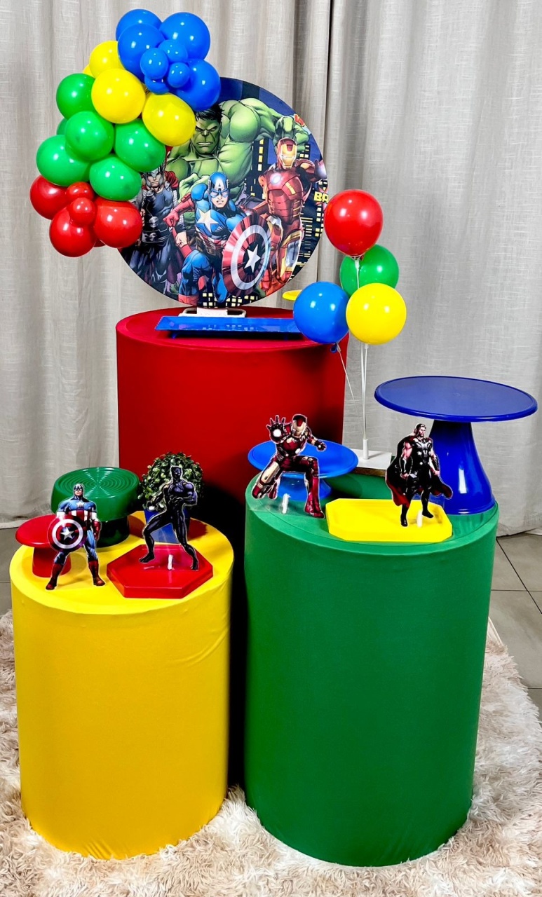 Kit Composto Com Balão - Vingadores 2 - É Só Um Bolinho Locações 