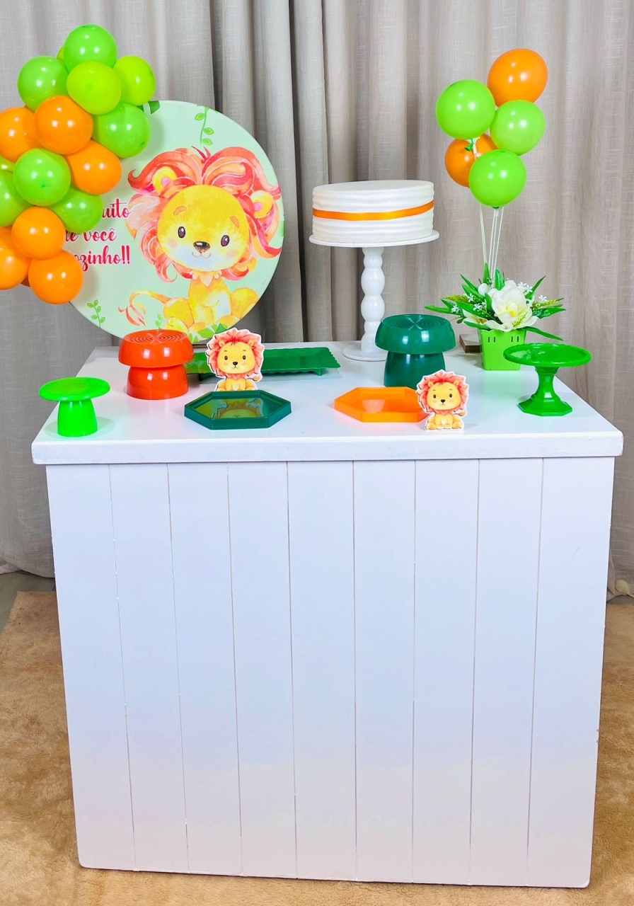 Kit Composto Com Balão - Leãozinho - É Só Um Bolinho Locações 