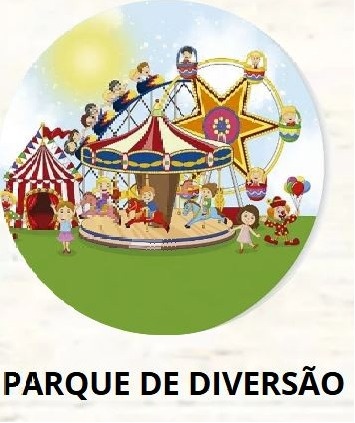 Kit Mesa Com Balão -  Parque de Diversão  - É Só Um Bolinho Locações 