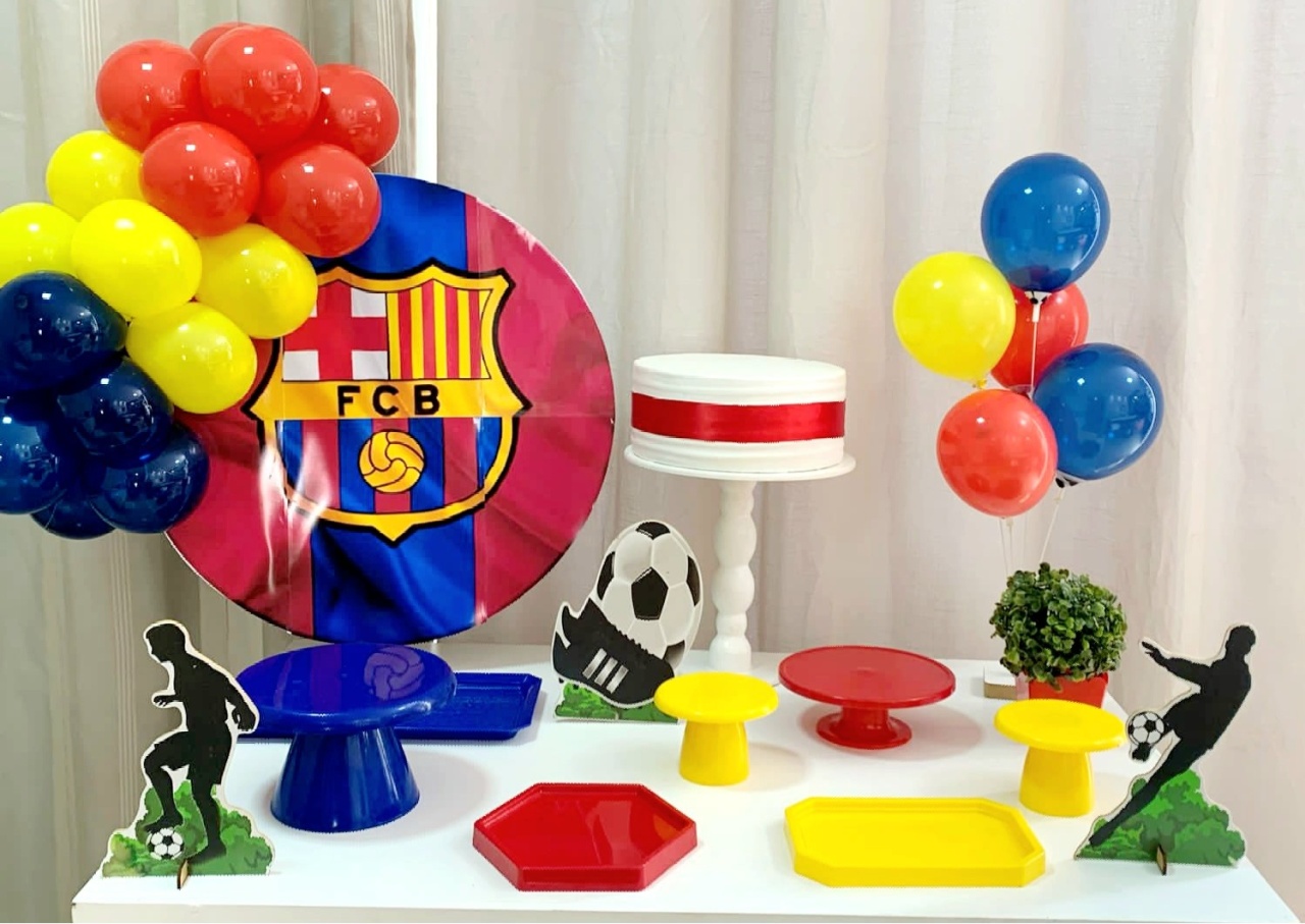Kit Mesa Com Barcelona  - É Só Um Bolinho Locações 