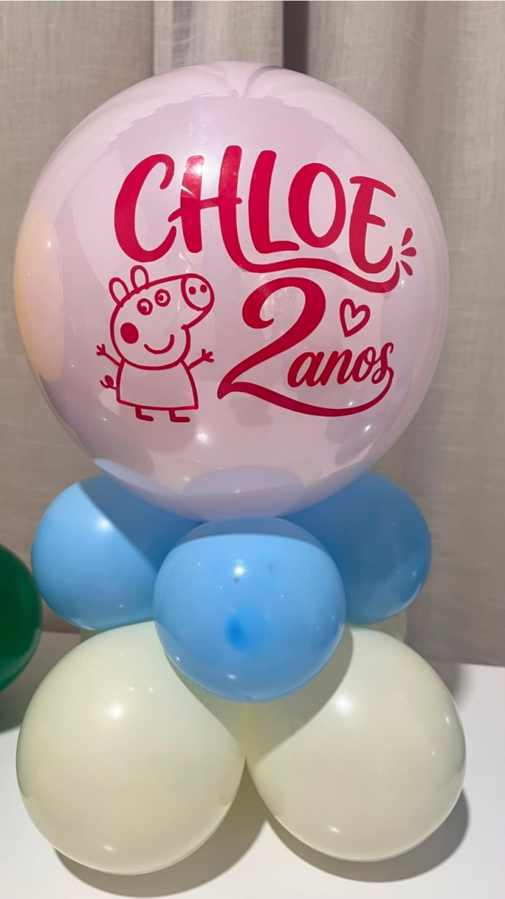 Box de Balão 1O Polegadas-Peppa - É Só Um Bolinho Locações 