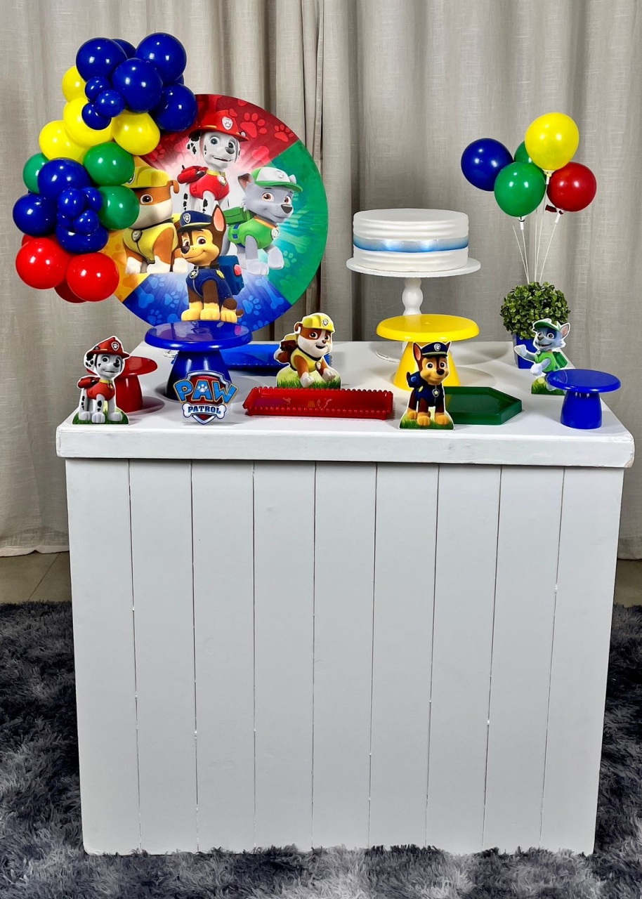 Kit Composto Com Balão - Patrulha Canina 2 - É Só Um Bolinho Locações 