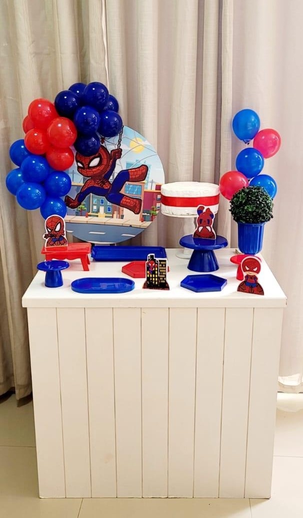 Kit Composto Com Balão - Homem Aranha Baby - É Só Um Bolinho Locações 