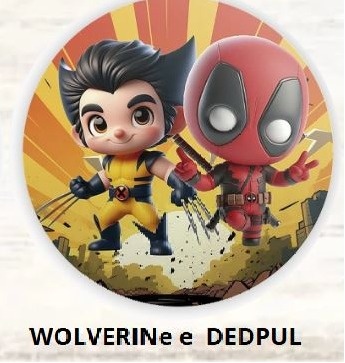 Kit Mesa Com Balão -  Wolverine E Deadpool - É Só Um Bolinho Locações 
