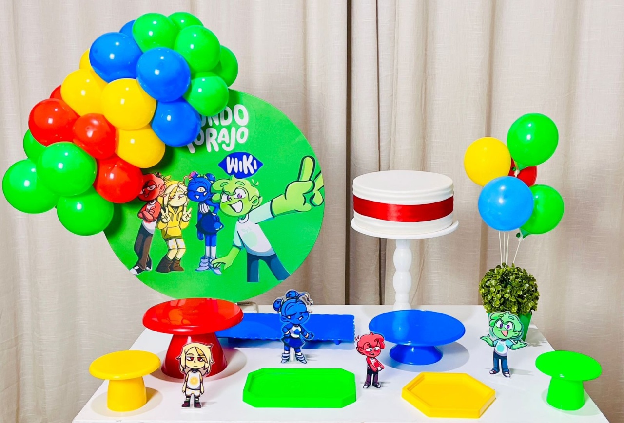 Kit Mesa Com Balão -  Mundo Torajo  - É Só Um Bolinho Locações 
