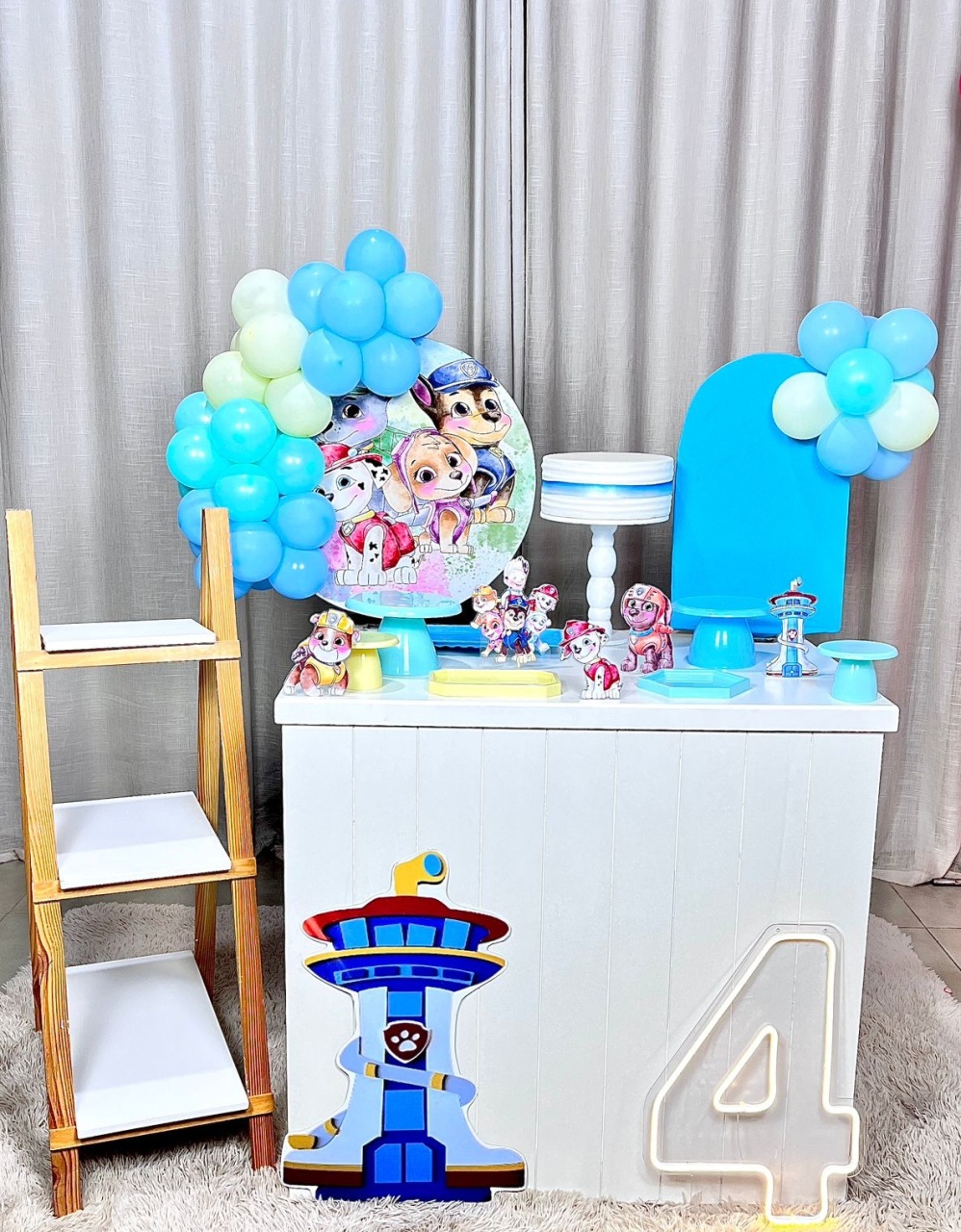 Kit Mini Festa Standard Com Balão - Patrulha Canina 3 - É Só Um Bolinho Locações 