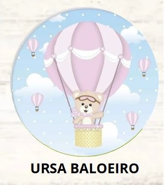 Kit Mesa Com Balão -  Ursinha Baloeira - É Só Um Bolinho Locações 