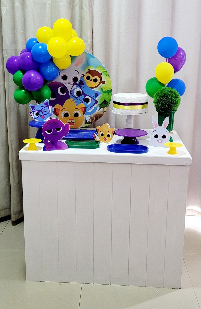 Kit Composto Com Balão - Bolofofo 1 - É Só Um Bolinho Locações 