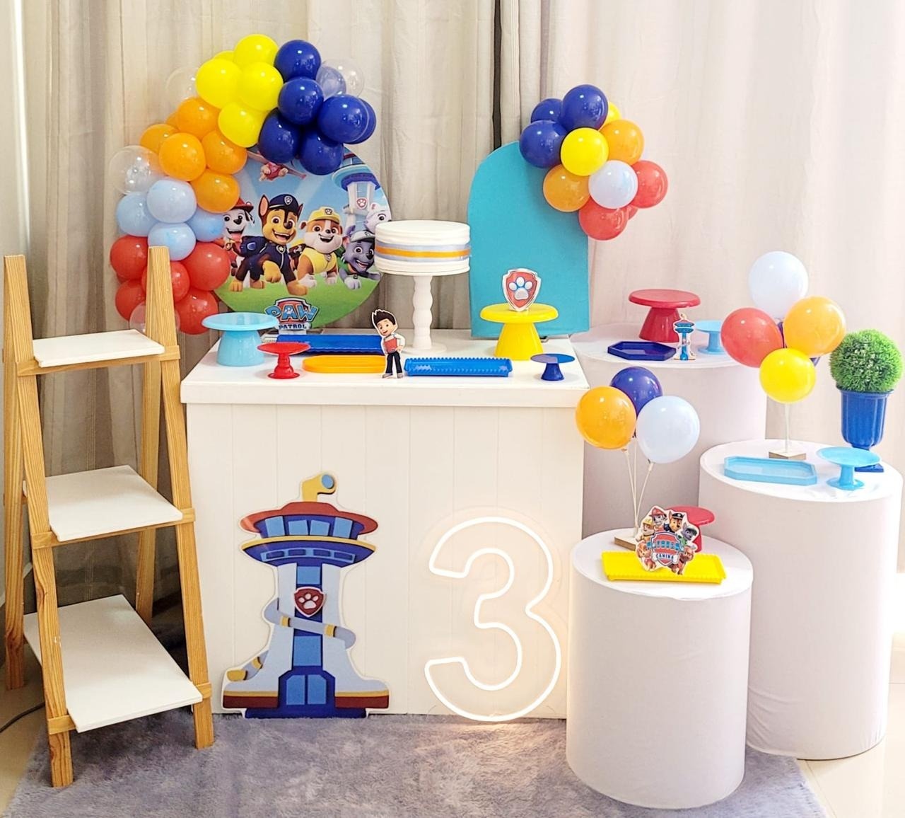 Kit Mini Festa Premium Com Balão - Patrulha Canina 1 - É Só Um Bolinho Locações 