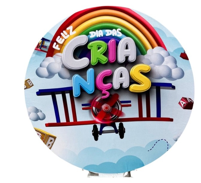 Kit Mesa Com Balão - Dia das Crianças  - É Só Um Bolinho Locações 