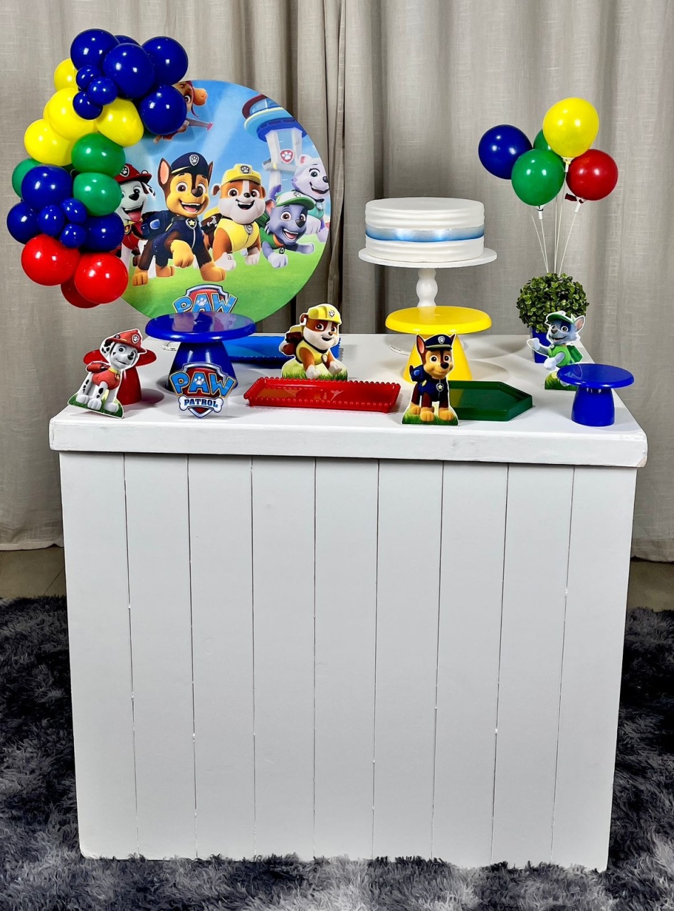 Kit Composto Com Balão - Patrulha Canina 1 - É Só Um Bolinho Locações 