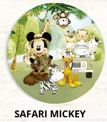 Kit Mesa Com Balão -  Safari Mickey - É Só Um Bolinho Locações 