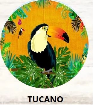 Kit Mesa Com Balão -  Tucano - É Só Um Bolinho Locações 