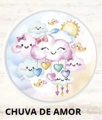 Kit Mesa Com Balão - Chuva de Amor - É Só Um Bolinho Locações 
