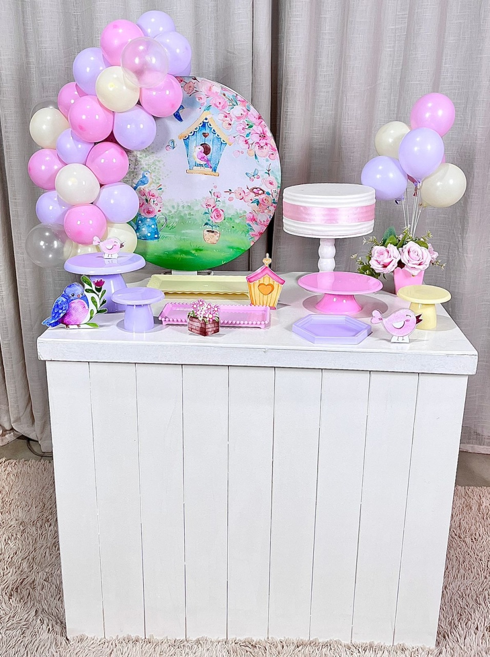 Kit Composto Com Balão - Jardim Encantado 3 - É Só Um Bolinho Locações 