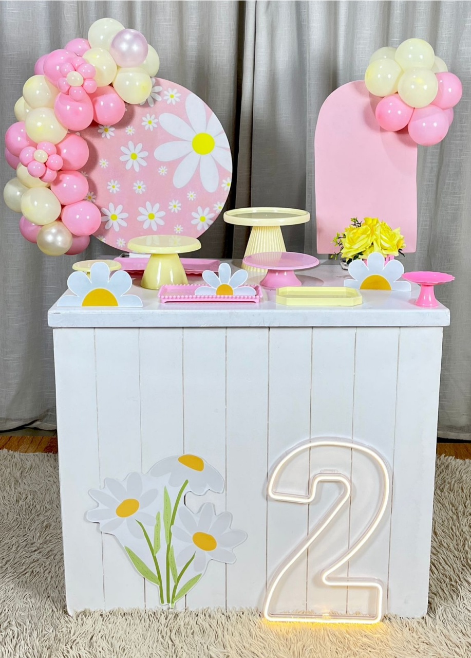 Kit Mini Festa Basic Com Led - Margarida - É Só Um Bolinho Locações 