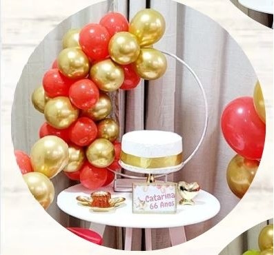 Kit Mesa Com Balão -  Balões 2 - É Só Um Bolinho Locações 