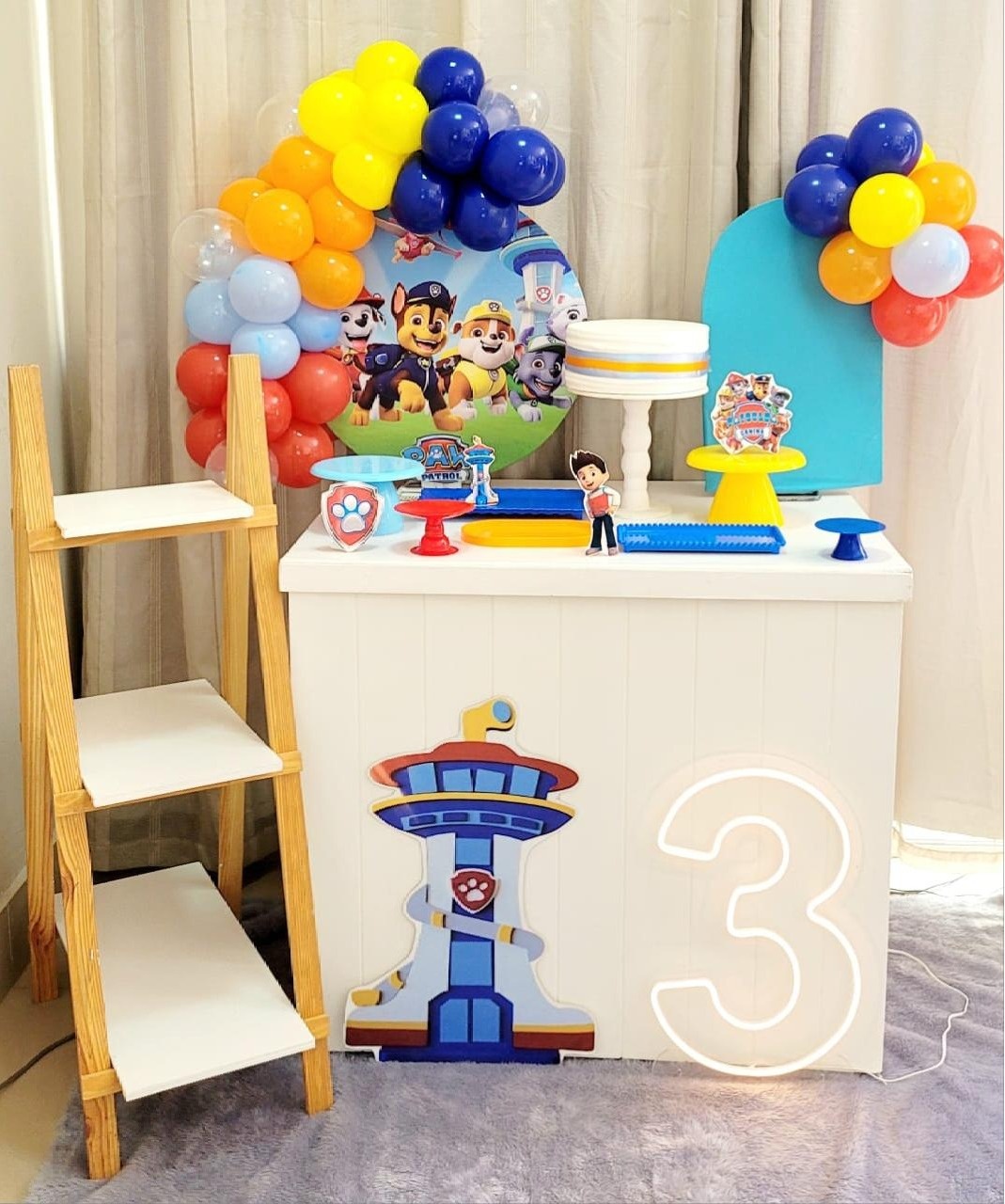 Kit Mini Festa Standard Com Balão - Patrulha Canina 1 - É Só Um Bolinho Locações 