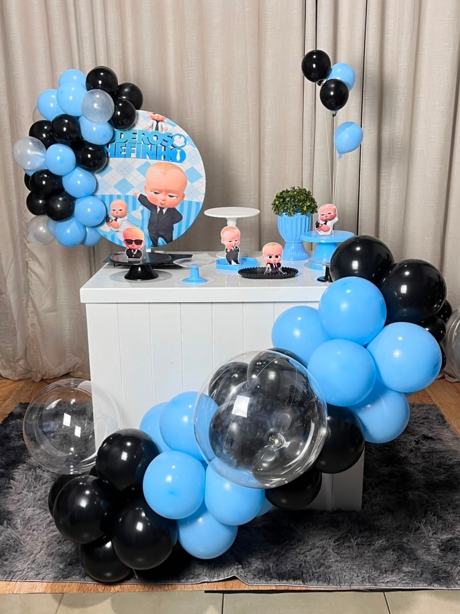 Mini Festa Gold Basic Sem Led -Poderoso Chefinho - É Só Um Bolinho Locações 