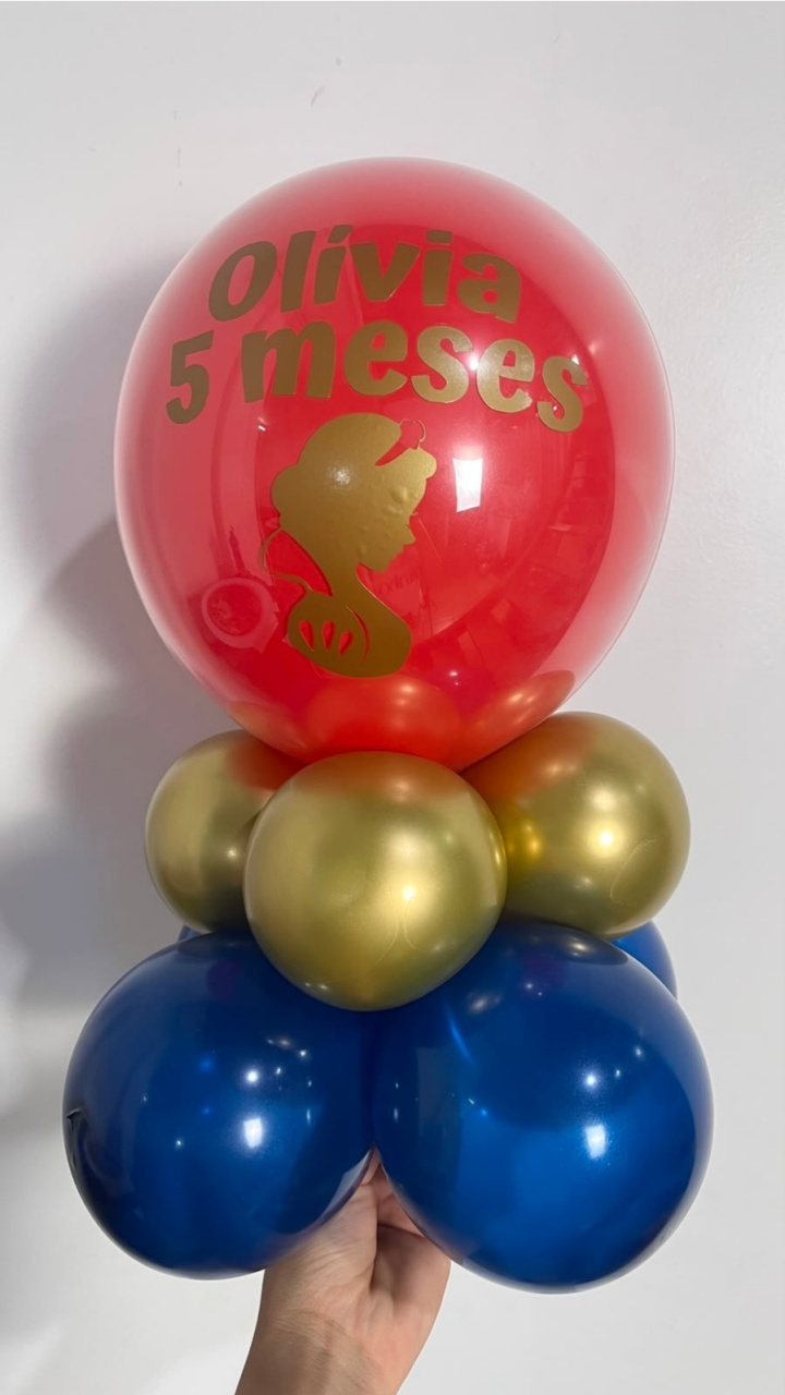 Box de Balão 10 Polegadas- Branca de Neve - É Só Um Bolinho Locações 