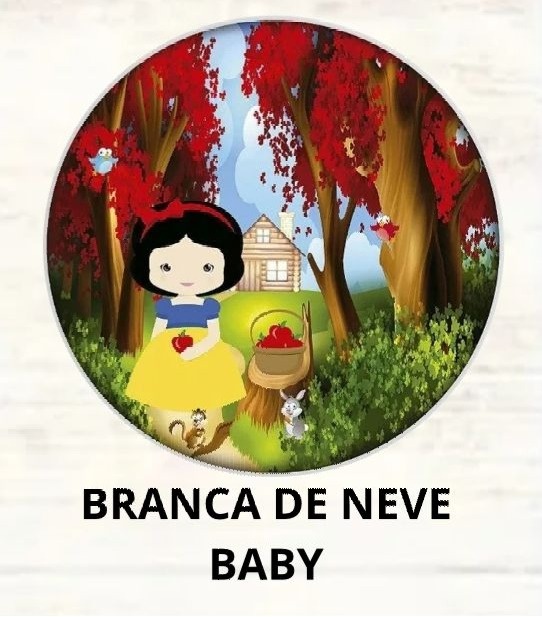 Kit Mesa Com Branca de Neve Baby - É Só Um Bolinho Locações 