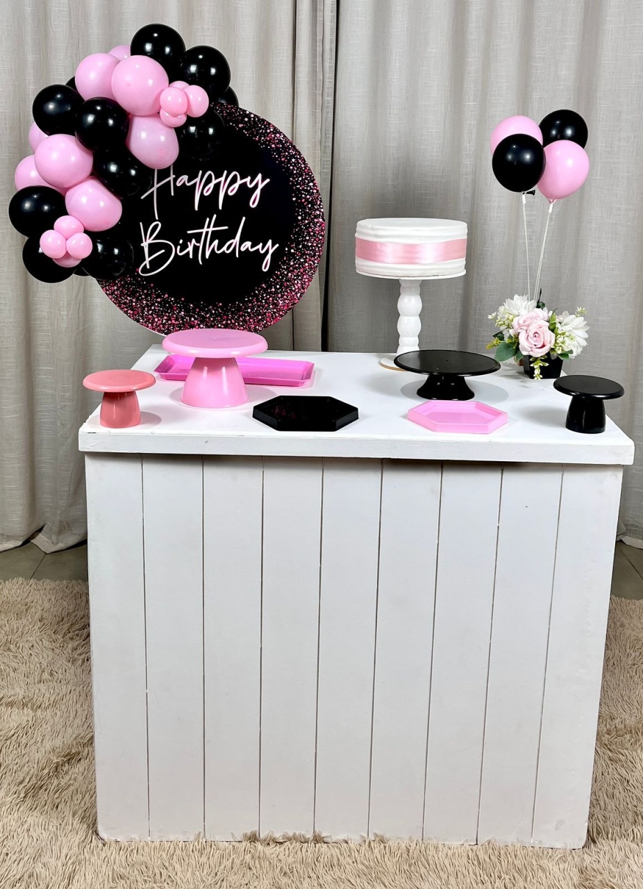 Kit Composto Com Balão - Happy Birthday 6 - É Só Um Bolinho Locações 