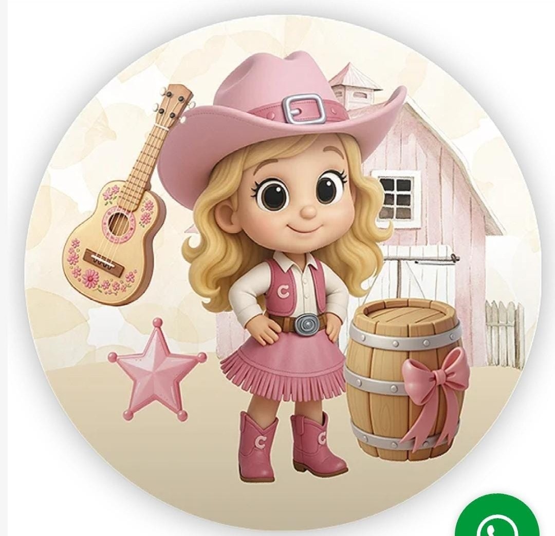 Kit Mesa Com Balão - Cowgirl 3 - É Só Um Bolinho Locações 