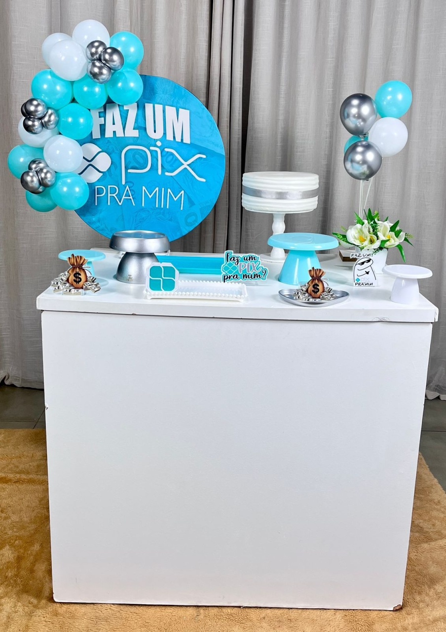 Kit Composto Com Balão - Faz Um Pix  - É Só Um Bolinho Locações 