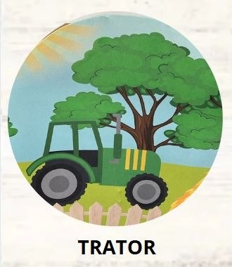 Kit Mesa Com Balão -  Trator 1 - É Só Um Bolinho Locações 