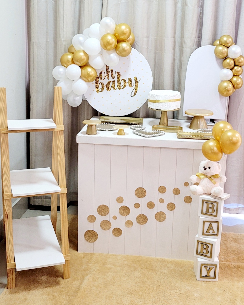 Kit Mini Festa Standard Com Balão - Oh Baby 2  - É Só Um Bolinho Locações 