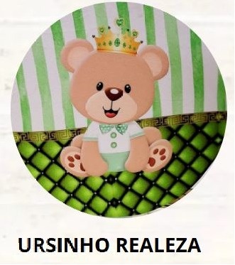 Kit Mesa Com Balão -  Ursinho Realeza - É Só Um Bolinho Locações 