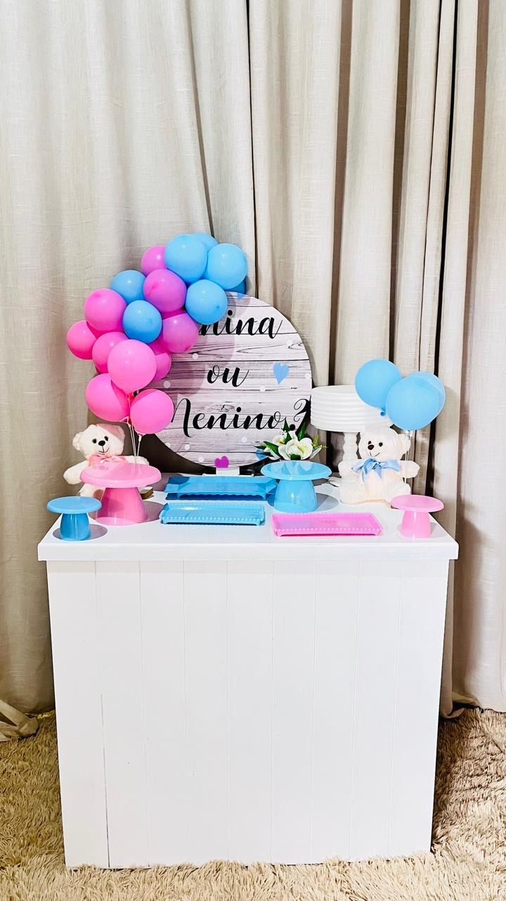 Kit Composto Com Balão - Chá Revelação 1 - É Só Um Bolinho Locações 