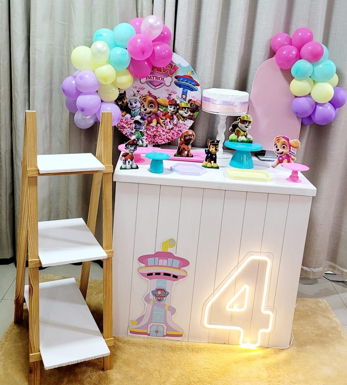 Kit Mini Festa Standard Com Balão - Patrulha Canina 5 - É Só Um Bolinho Locações 