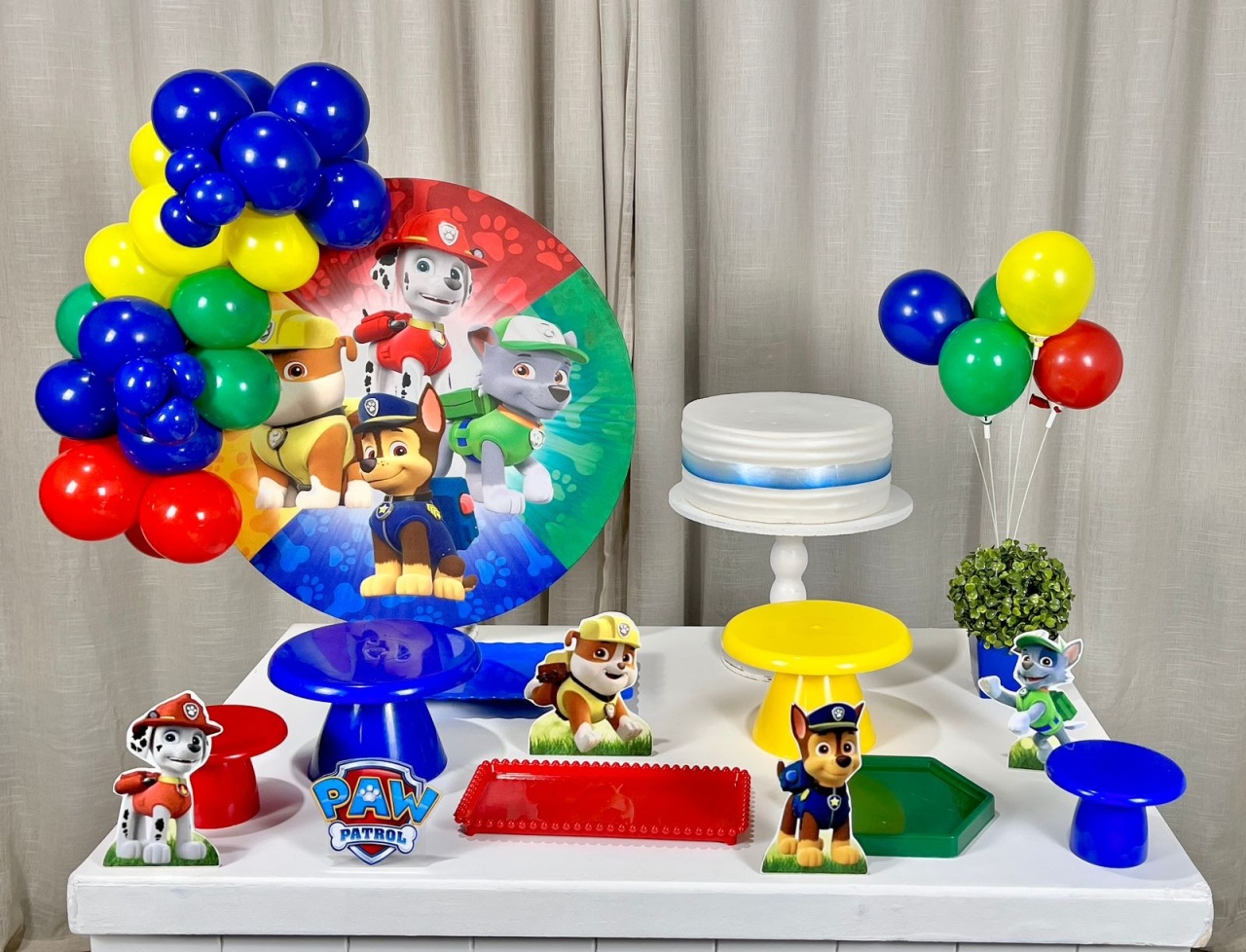 Kit Mesa Com Balão -  Patrulha Canina 2 - É Só Um Bolinho Locações 