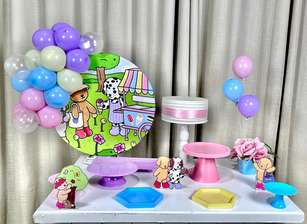 Kit Mesa Com Balão - Bobbie Guds 2 - É Só Um Bolinho Locações 