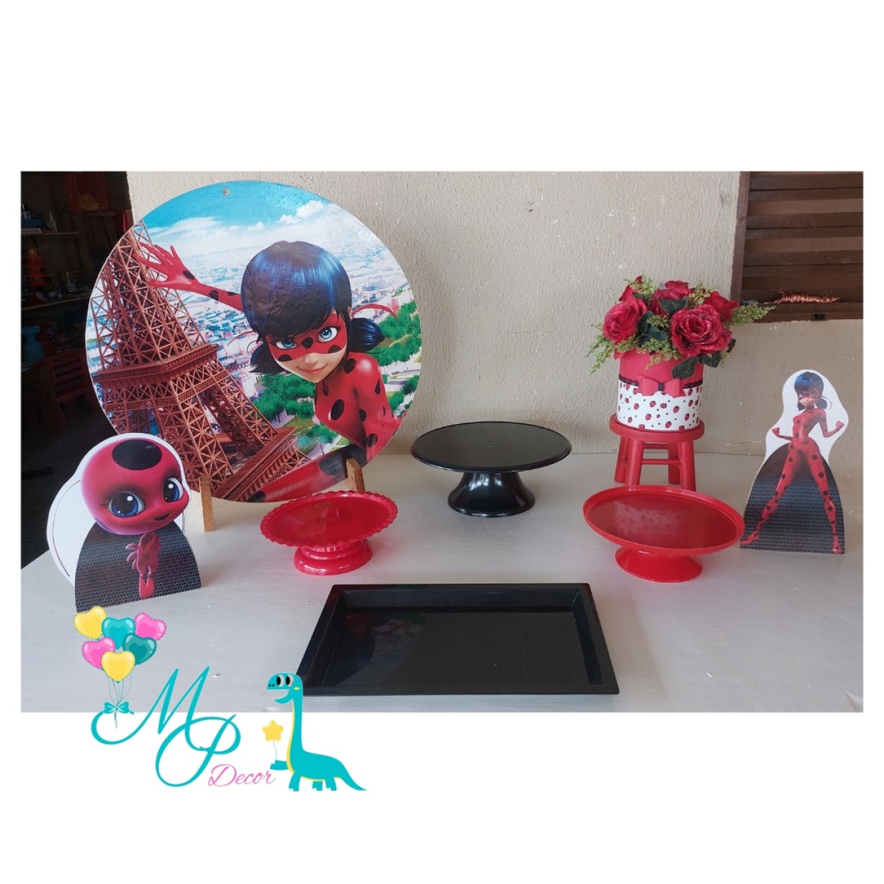 Kit Mesa Parabéns  Ladybug - MP DECOR 