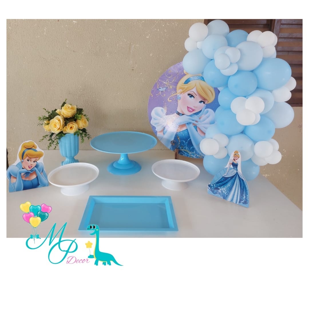 Kit Mesa Parabéns Cinderela  - MP DECOR 