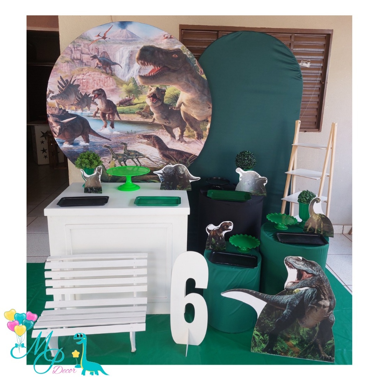 Kit Pegue Monte Dinossauros 4 Luxinho  - MP DECOR 