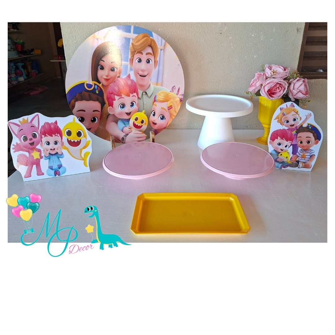 Kit Mesa Parabéns Bebefinn  - MP DECOR 