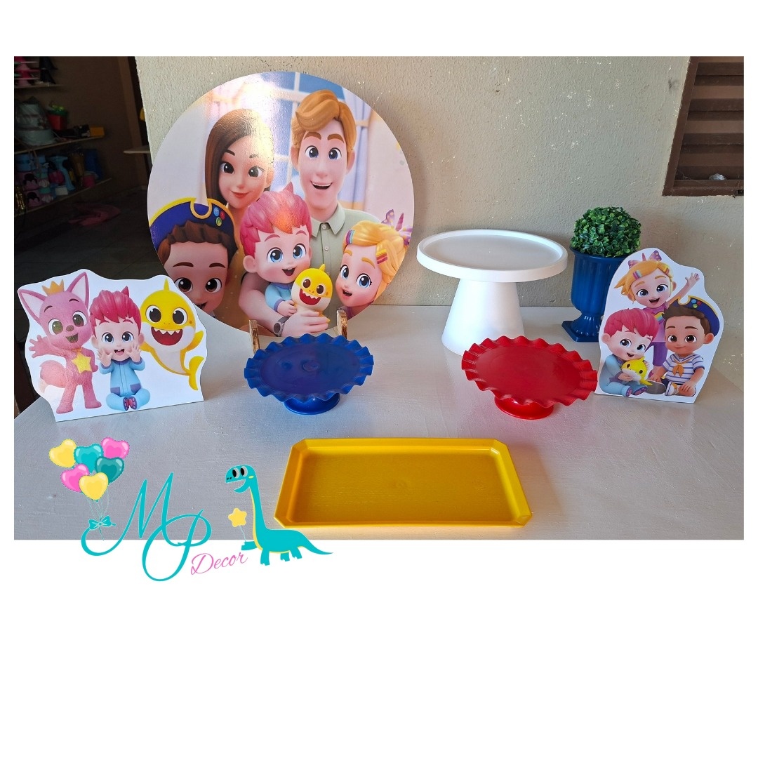Kit Mesa Parabéns Bebefinn   - MP DECOR 