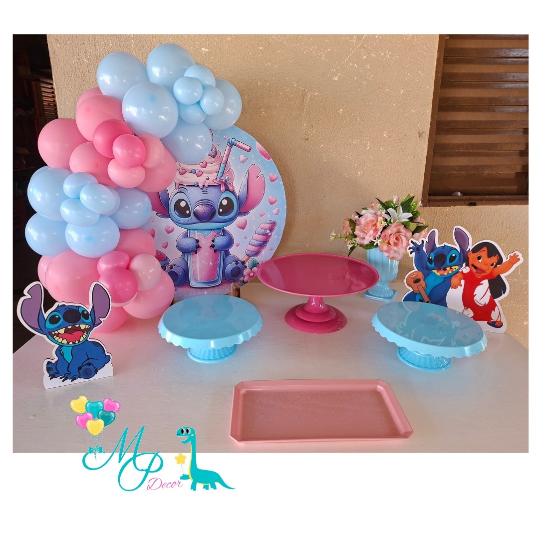 Kit Mesa Parabéns Stitch 2 - MP DECOR 