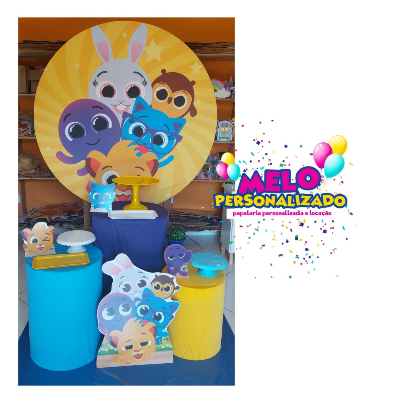 Kit Pegue Monte 2 Bolofofo Menino  - MP DECOR 