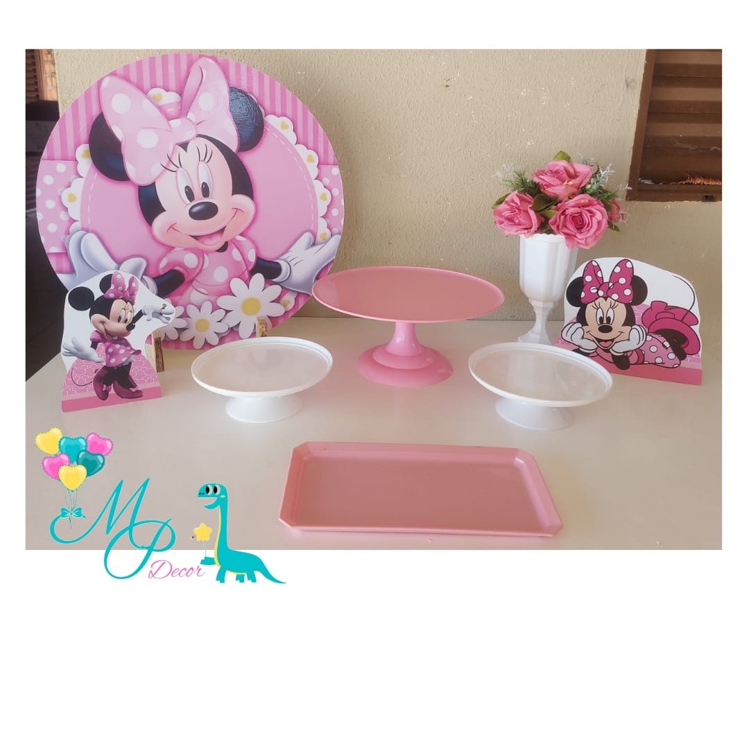 Kit Mesa Parabéns Minie Rosa - MP DECOR 