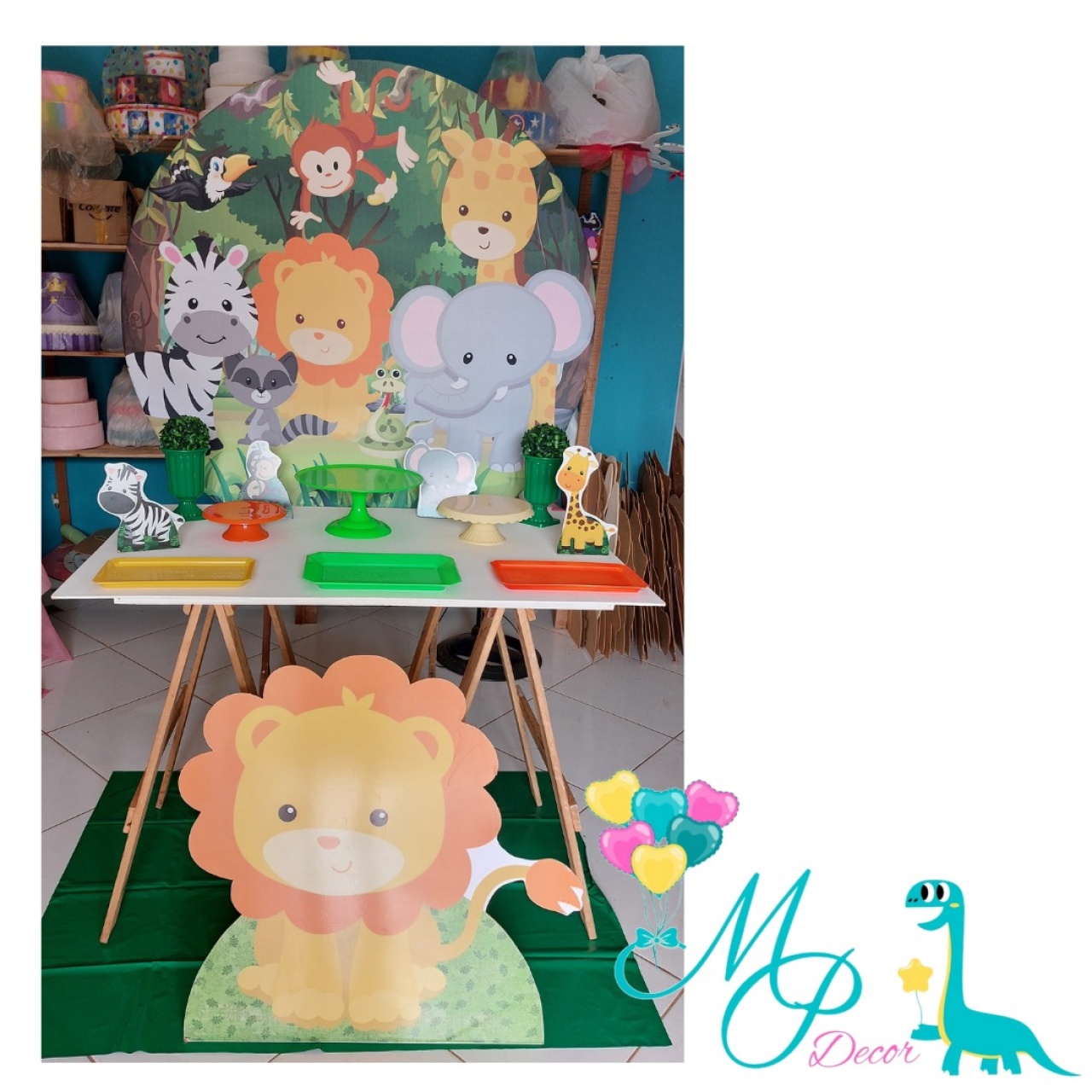 Kit Pegue Monte 1 Safari Menino - MP DECOR 