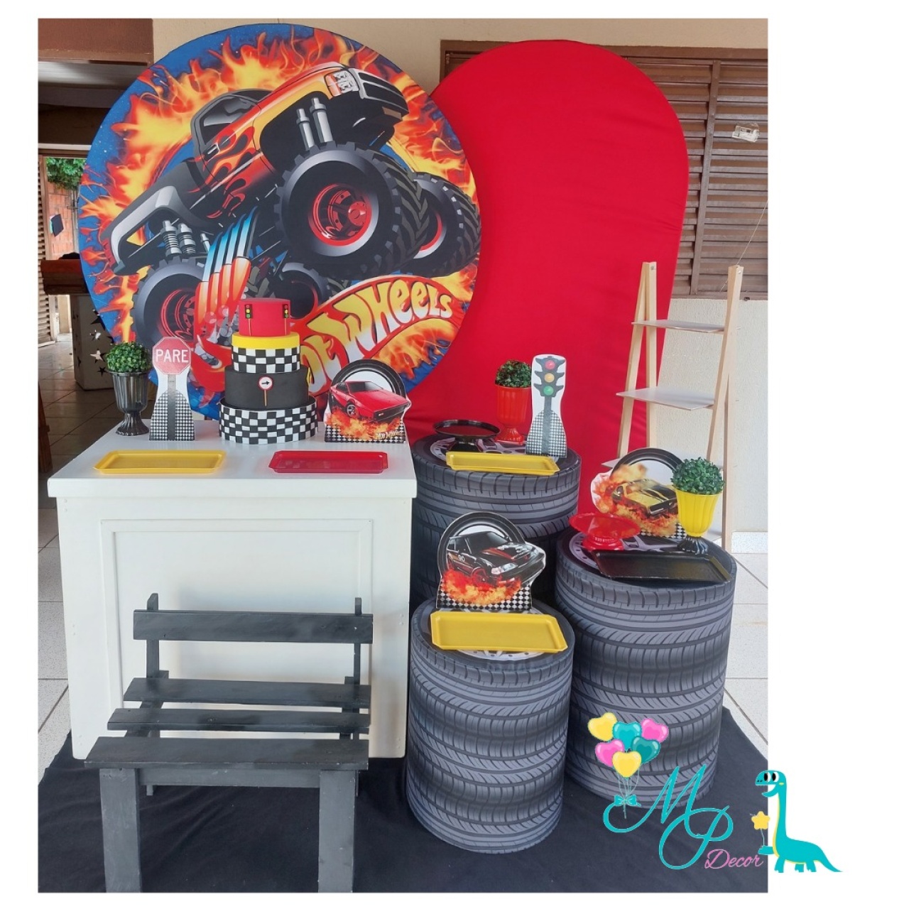 Kit Pegue Monte Hot Wheels 4 Luxinho   - MP DECOR 