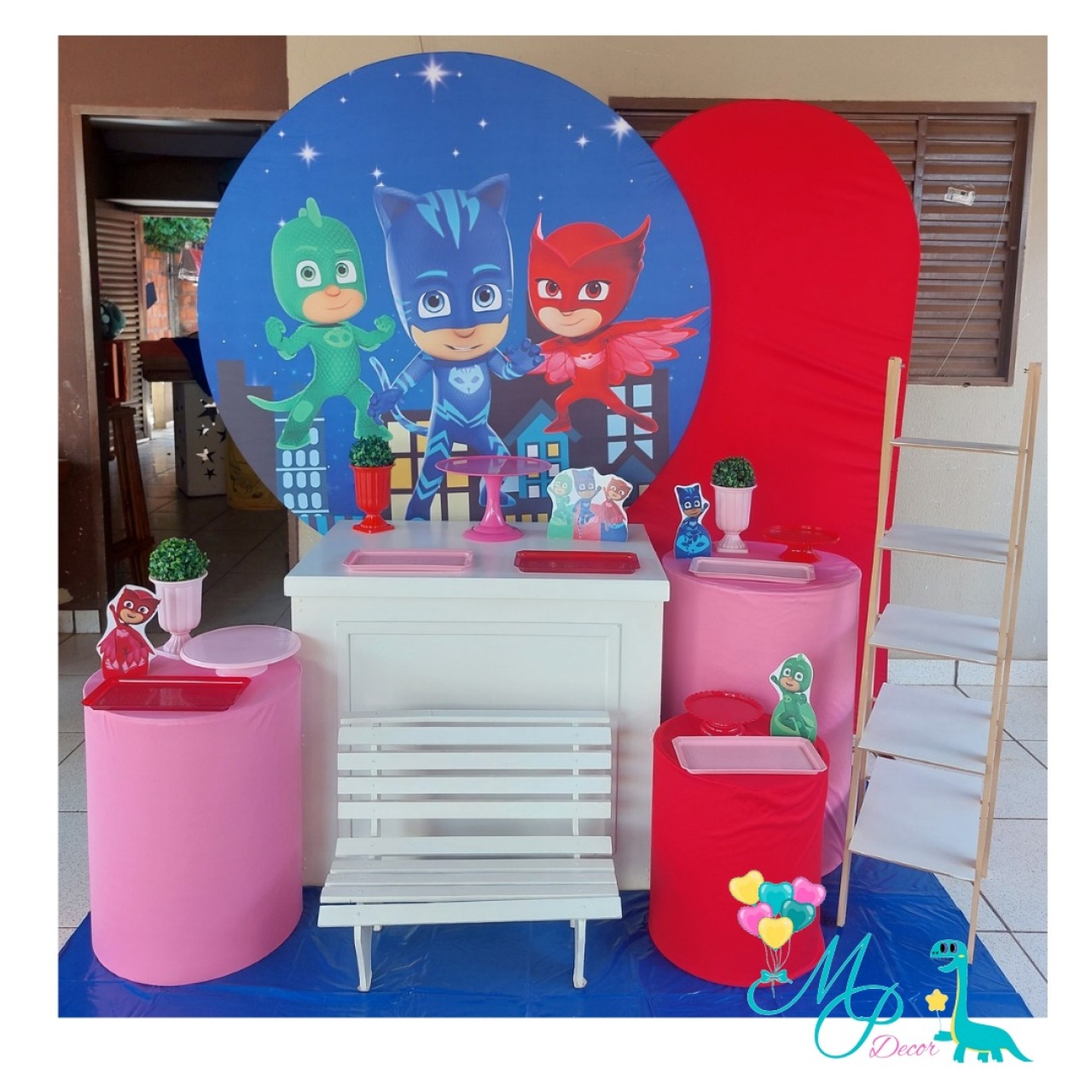 Kit Pegeue Monte 3 Pj Masks  Menina - MP DECOR 