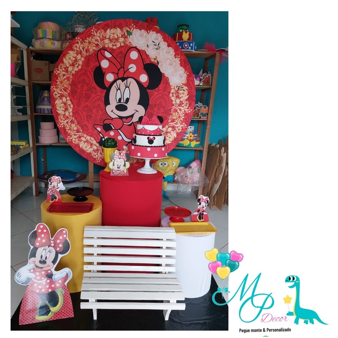 Kit Pegue  Monte Minie Vermelha  - MP DECOR 