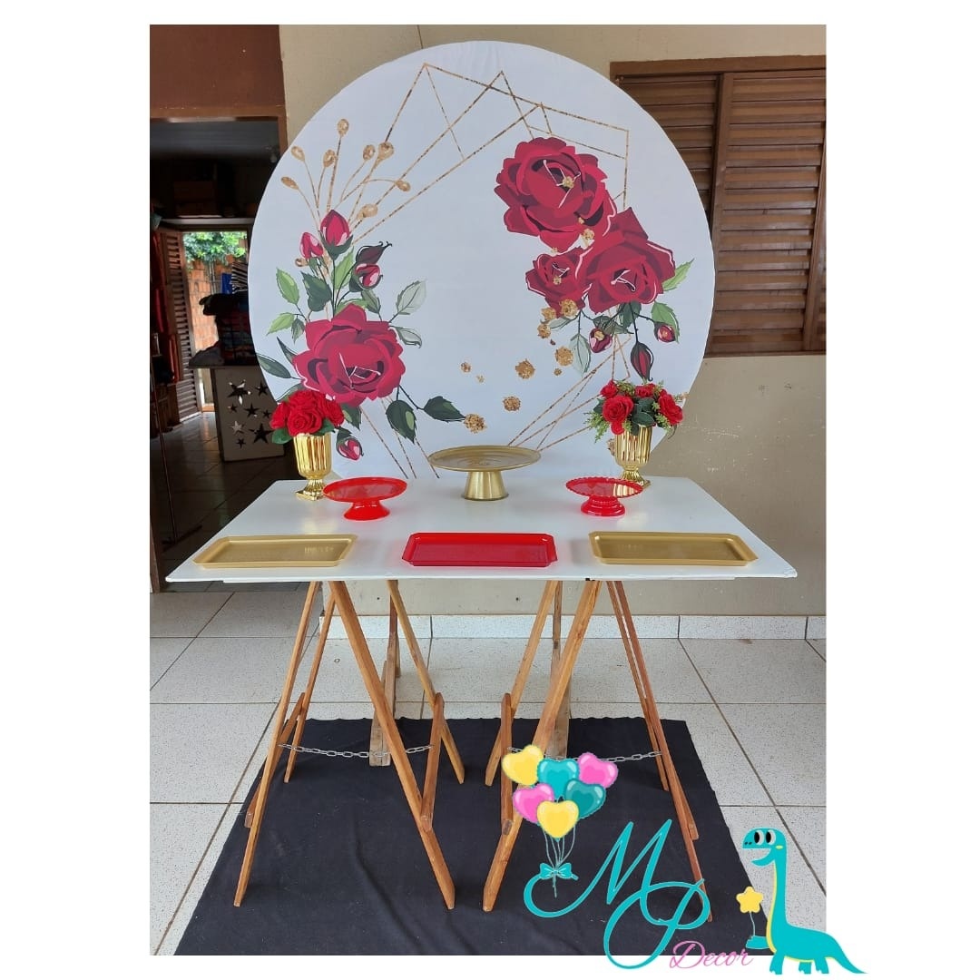 Kit Pegue Monte  Floral Vermelho 1 - MP DECOR 